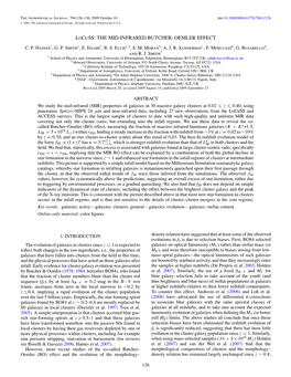 Locuss: the MID-INFRARED BUTCHER–OEMLER EFFECT