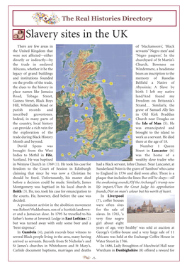 Slavery Sites in the UK