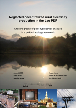 Neglected Decentralized Rural Electricity Production in the Lao PDR