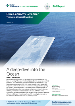 A Deep-Dive Into the Ocean