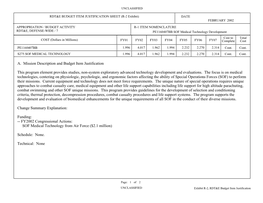 A. Mission Description and Budget Item Justification