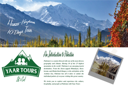 Yaar Tours (10 Days Hunza-Kaghan-Islamabad)