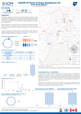 IOM Nigeria DTM COVID-19 Point of Entry Dashboard 16