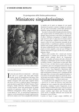 Miniatore Singularissimo