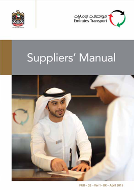 Supplier Manual