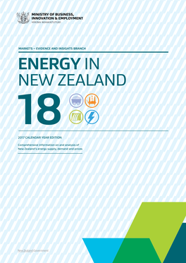 Energy in New Zealand 2018
