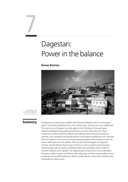7 Dagestan: Power in the Balance