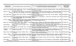 (Surname 5Rst) Address, Description and Date of Death of Deceased