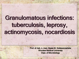 Mycobacterial Infections