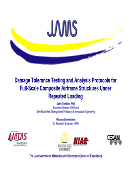 Damage Tolerance Testing and Analysis Protocols for Full-Scale