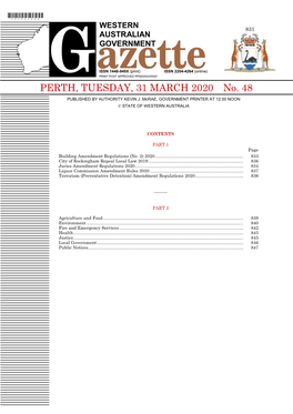 Repeal Local Law 2019 Published in Government Gazette 31 March