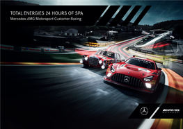 Totalenergies 24 Hours of Spa Mercedes-Amg