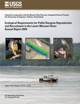 Ecological Requirements for Pallid Sturgeon Reproduction and Recruitment in the Lower Missouri River: Annual Report 2009