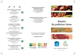 Annuaire Des Producteurs Locaux