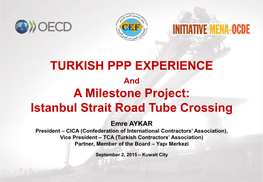 A Milestone Project: Istanbul Strait Road Tube Crossing