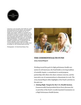 THE COMMONWEALTH FUND 2005 Annual Report