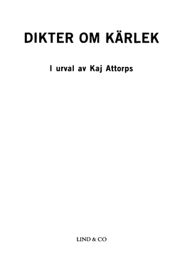 Dikter Om Kärlek