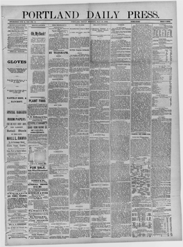 Portland Daily Press: May 19,1882