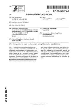 Composition for Use in Treating and Preventing Inflammation Related Disorder