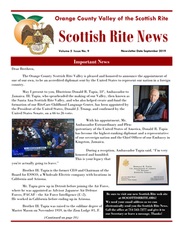 Scottish Rite News