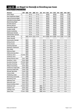 Lijn 20 Van Meppel Via Steenwijk En Dieverbrug Naar Assen Maandag T/M Vrijdag Zomervakantie