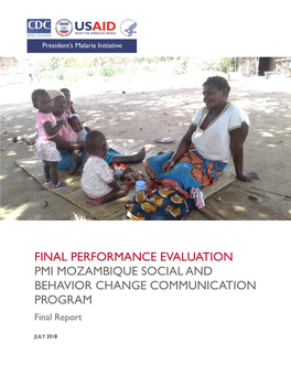 FINAL PERFORMANCE EVALUATION PMI MOZAMBIQUE SOCIAL and BEHAVIOR CHANGE COMMUNICATION PROGRAM Final Report