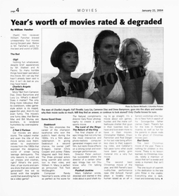 Year's Worth of Movies Rated & Degraded