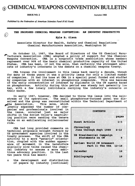 ® Chemical Weapons Convention Bulletin