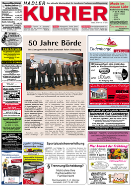 50 Jahre Börde