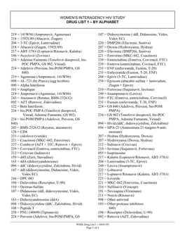 219 = 141W94 (Amprenavir, Agenerase)