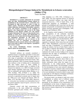 Müller 1774) Yasser Abo Bakr1 1996; Abdallah Et Al., 1992, 1998; El-Shahaat Et Al., ABSTRACT 2007, 2009)