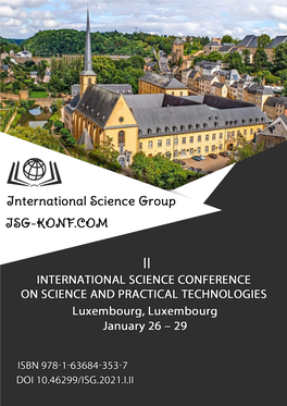 Ii International Science Conference on Science and Practical Technologies