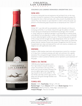 Tasting Notes Harvest Winemaking Terroir & Soil