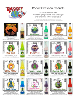 Rocket Fizz Soda Products