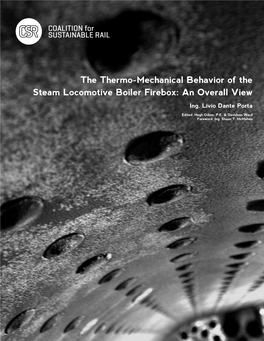 The Thermo-Mechanical Behavior of the Steam Locomotive Boiler Firebox: an Overall View Ing