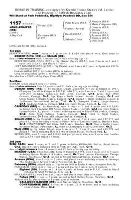 HORSE in TRAINING, Consigned by Conkwell Grange Stables (A