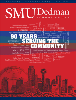 THE QUAD | ALUMNI MAGAZINE | FALL 2015 Dedman