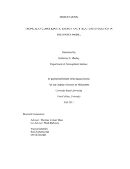 Dissertation Tropical Cyclone Kinetic