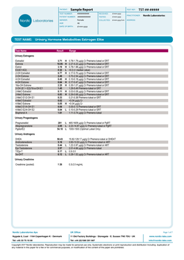 Sample Report TST