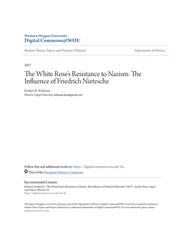 The White Rose's Resistance to Nazism