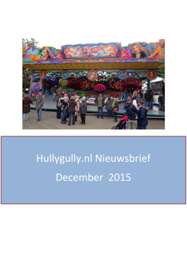 Hullygully.Nl Nieuwsbrief December 2015 December 2015