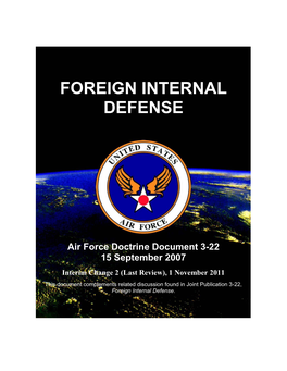 AFDD 2-3.1 Foreign Internal Defense