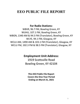 Eeo Public File Report