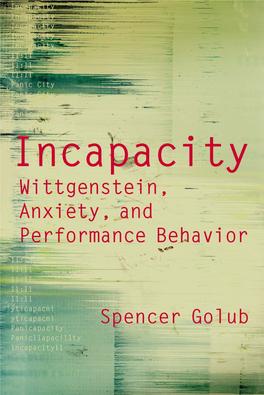 Wittgenstein, Anxiety, and Performance Behavior
