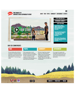 Yum! Brands 2014 Corporate Social Responsibilty Report