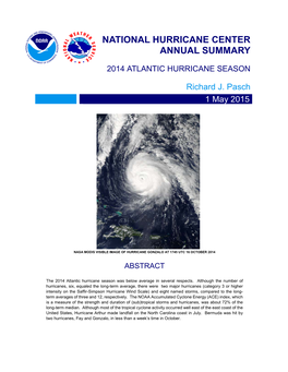 2014 Atlantic Hurricane Season