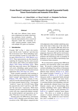 Frame-Based Continuous Lexical Semantics Through Exponential Family Tensor Factorization and Semantic Proto-Roles