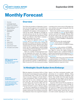 September 2018 Forecast.Indd