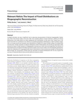 The Impact of Fossil Distributions on Biogeographic Reconstruction