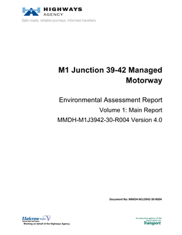 M1 Junction 39-42 Managed Motorway